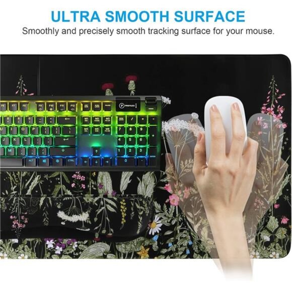 Large Mouse pad for Desk, Computer Desk Mat, 3Pcs XXL Keyboard and Mouse Pad - Picture 3 of 7